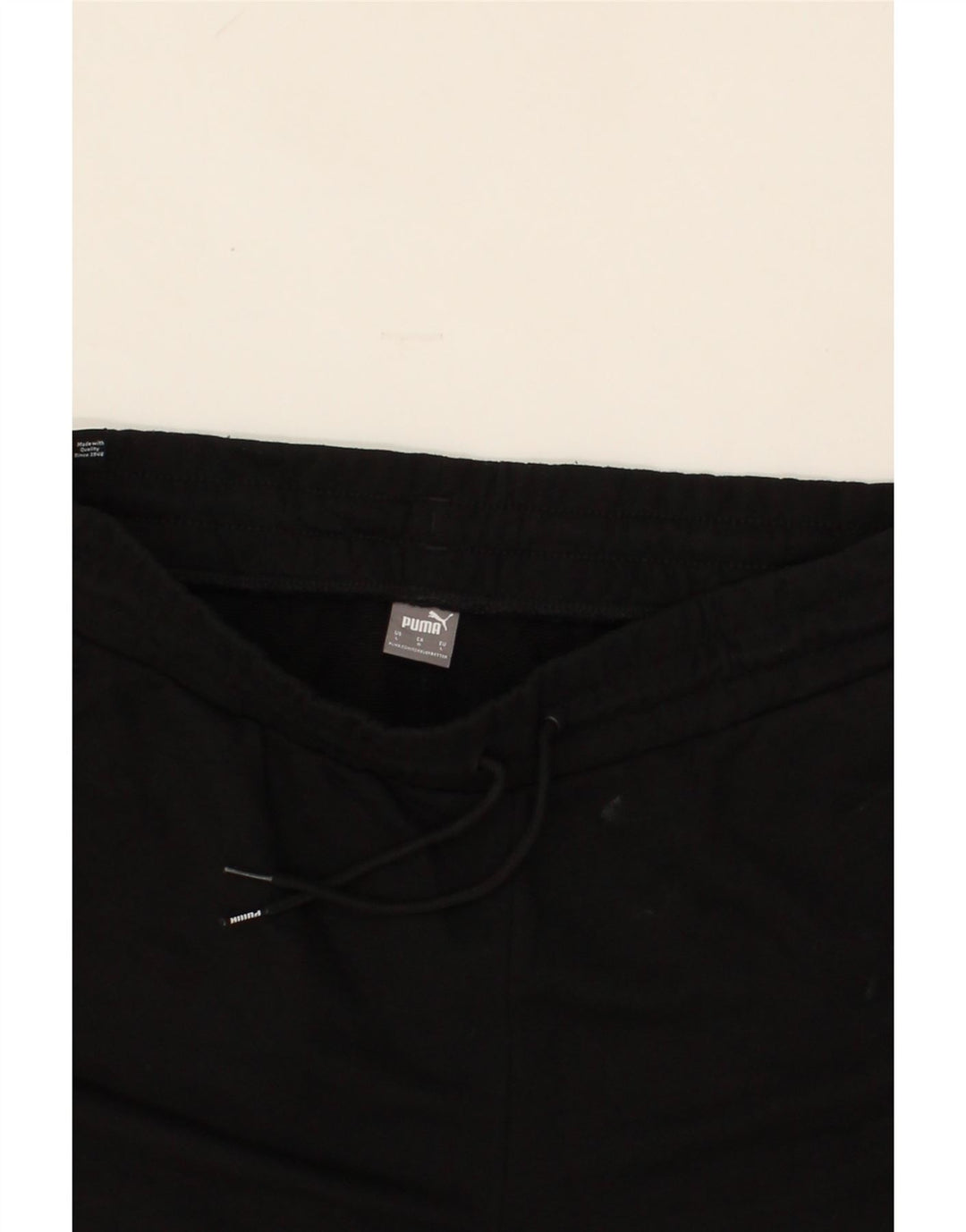 PUMA Mens Sport Shorts Large Black Cotton Vintage Puma and Second-Hand Puma from Messina Hembry 