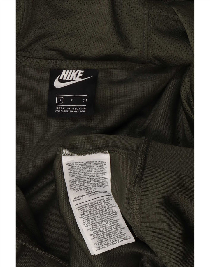 Nike Pull à capuche zippé pour homme Petit Vert Polyester