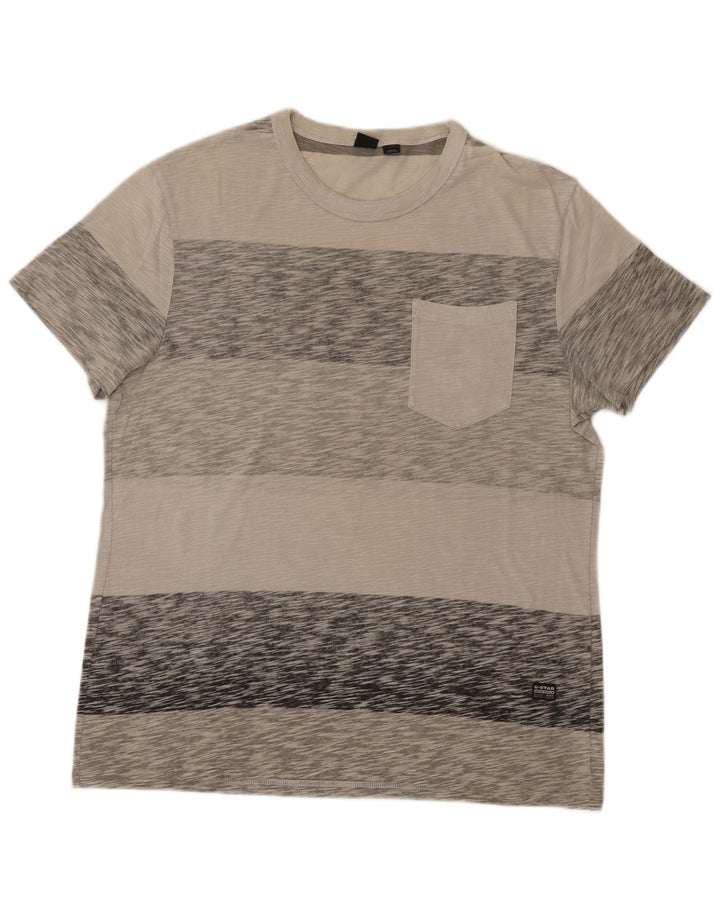 G-STAR T-Shirt Homme Top XL Gris Moucheté