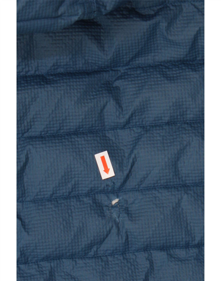 Adidas Veste rembourrée à capuche pour femme UK 14 Bleu moyen Nylon