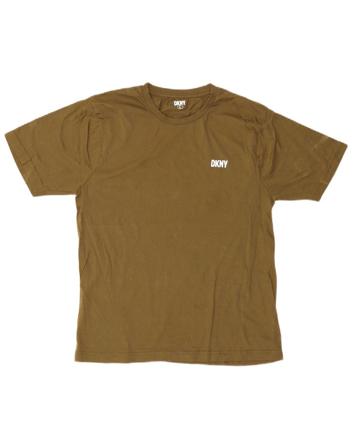 Dkny T-Shirt Homme Haut Large Kaki Coton