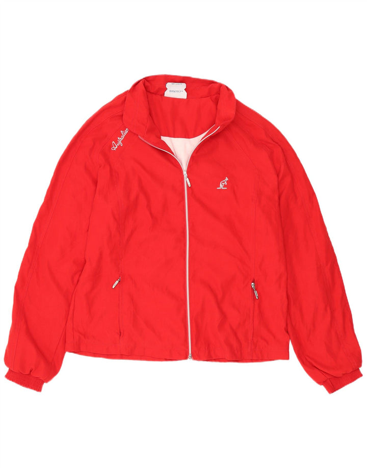 AUSTRALIAN L'ALPINA Veste de survêtement pour femme IT 46 Large Rouge Polyester