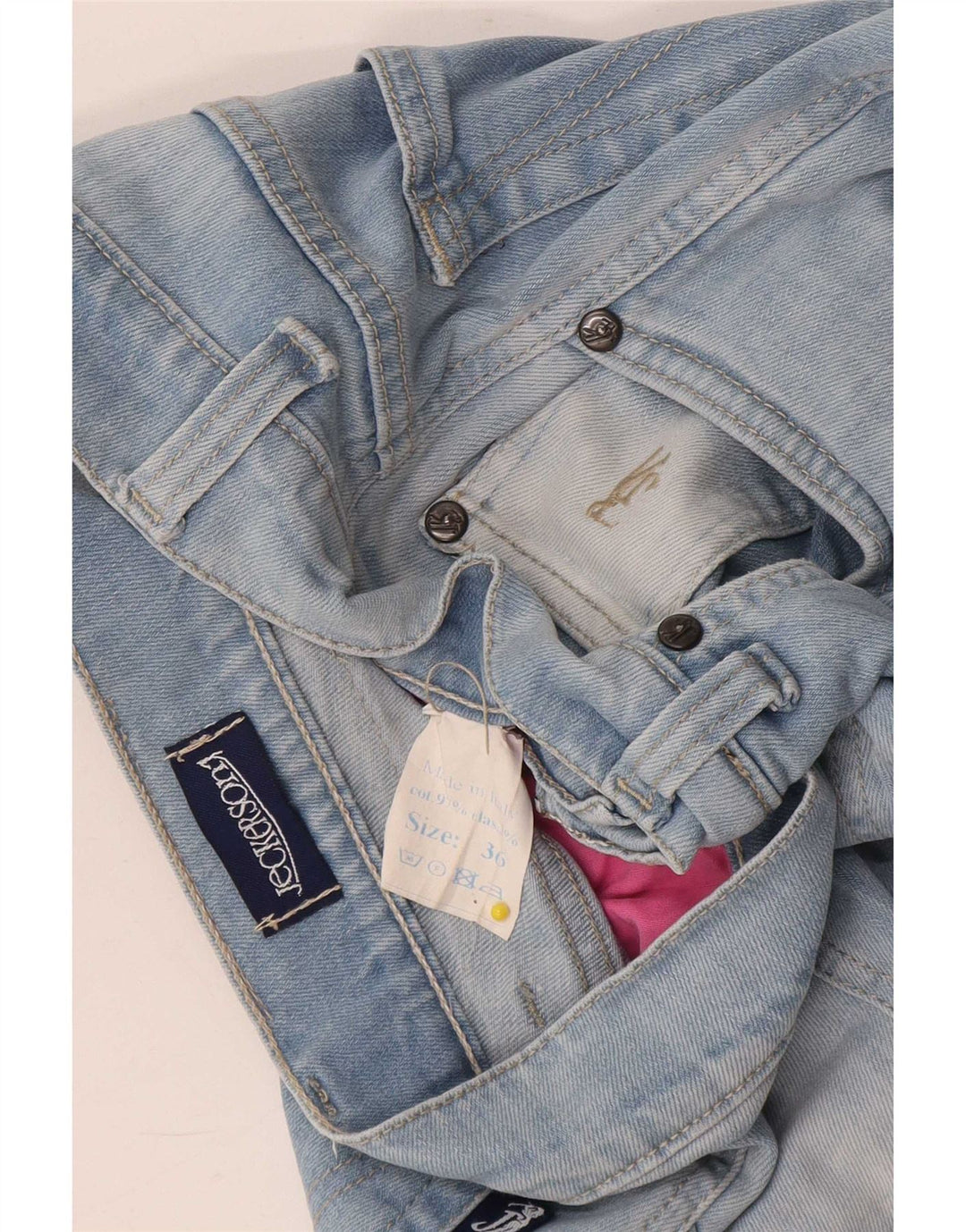 Jeckerson Jean Slim Homme W36 L30 Bleu Coton