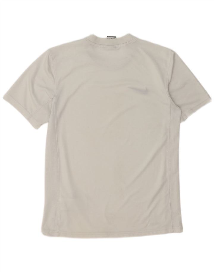Nike Hommes Dri Fit T-Shirt Haut Moyen Blanc Polyester