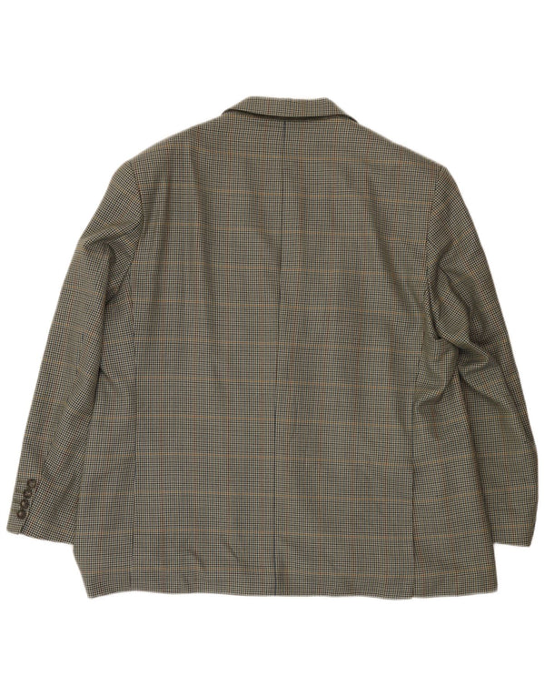 Marks & Spencer Veste blazer à 2 boutons pour homme UK 46 XL pied-de-poule vert