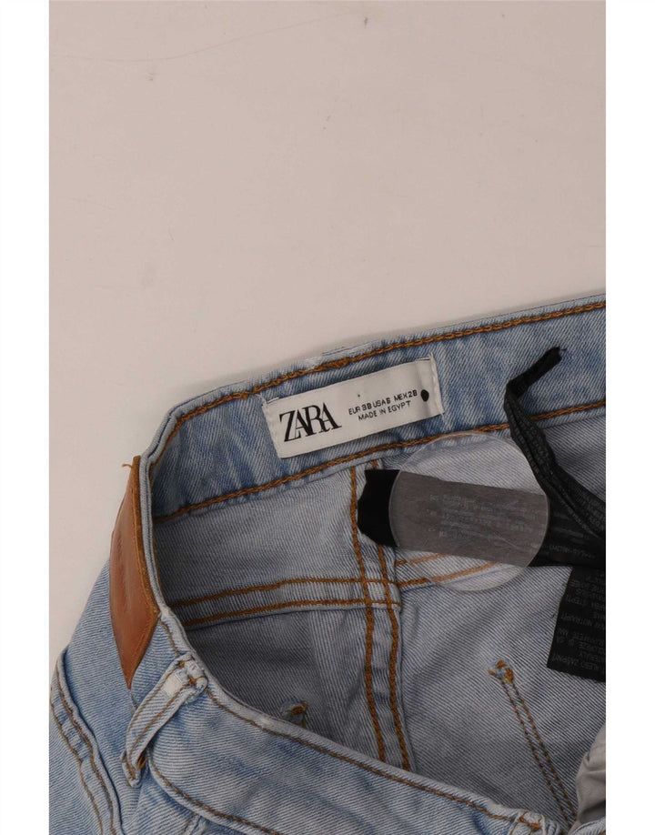 Zara Femme Jean Slim EU 38 Petit W28 L27 Bleu Coton