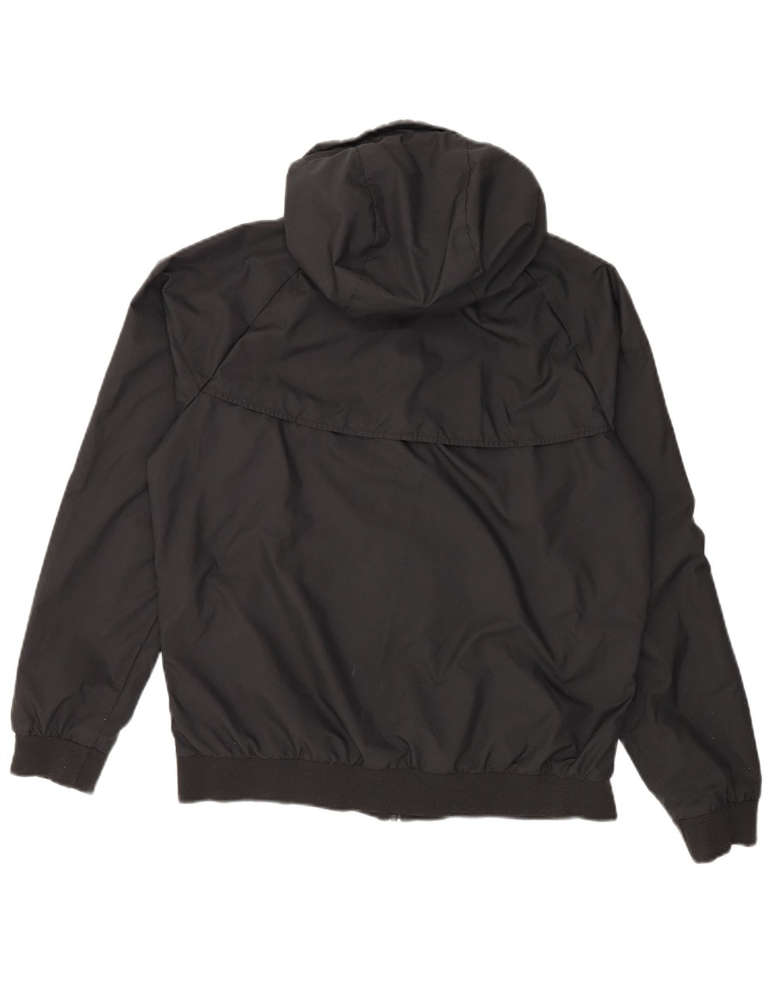 NIKE Veste coupe-vent à capuche pour hommes UK 38 Polyester noir moyen