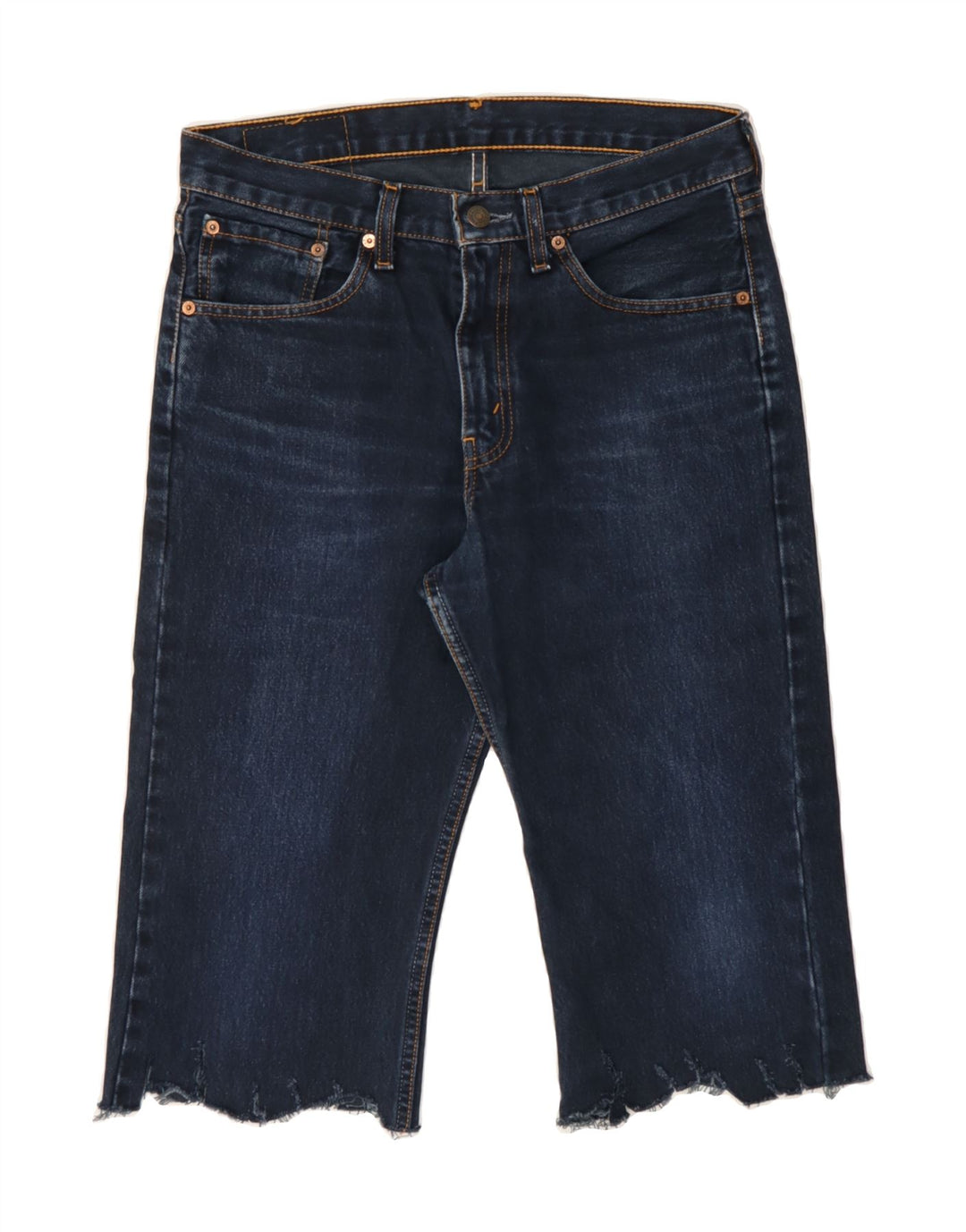 LEVI'S Mens 751 Denim Shorts W30 Medium Navy Blue Cotton Vintage Levi's and Second-Hand Levi's from Messina Hembry 