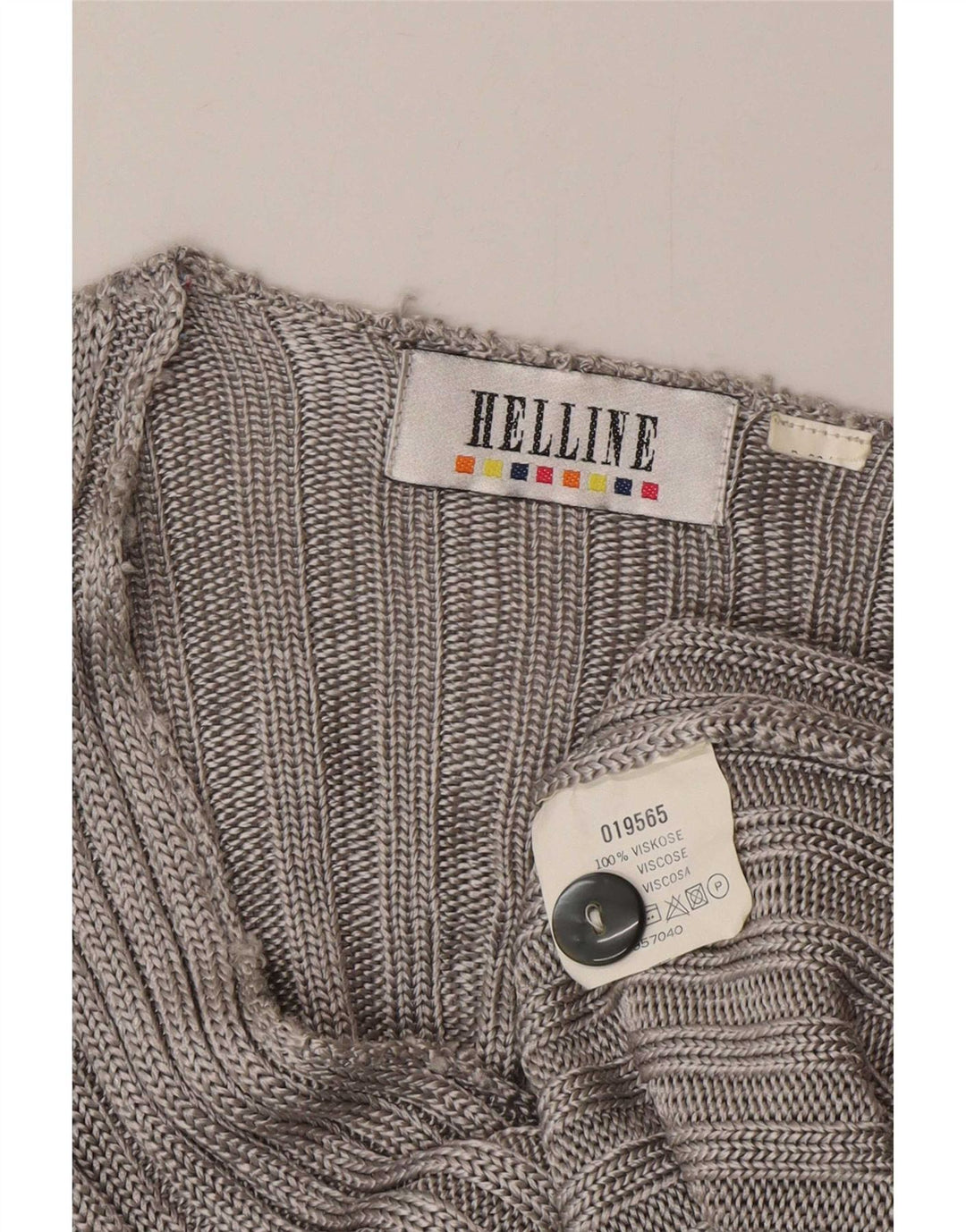 HELLINE Cardigan court pour femme UK 10 Petite viscose grise