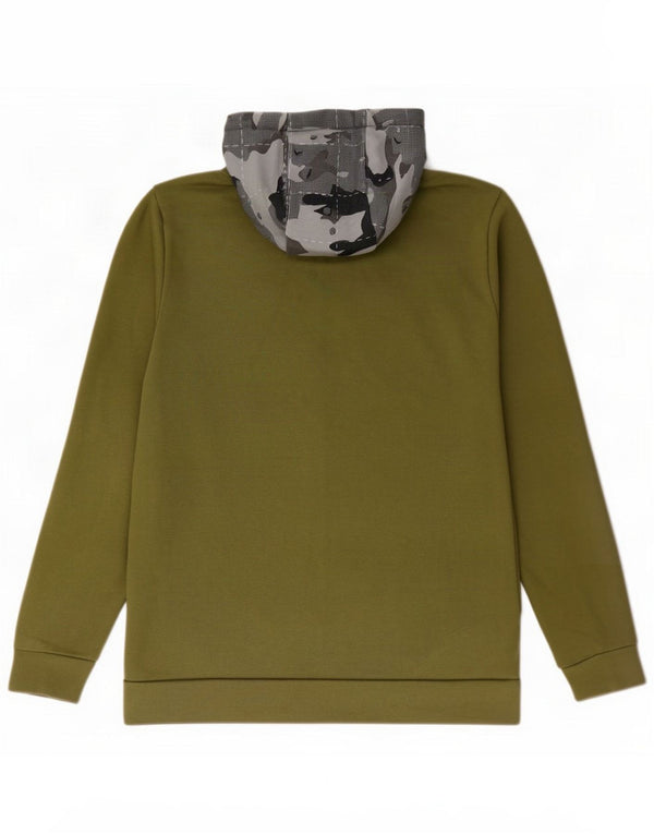 Nike Homme Dri Fit Graphic Zip Sweat à capuche en coton camouflage vert moyen