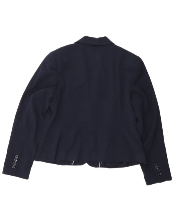 Marks & Spencer Veste blazer à 2 boutons pour femme UK 14 Bleu marine moyen