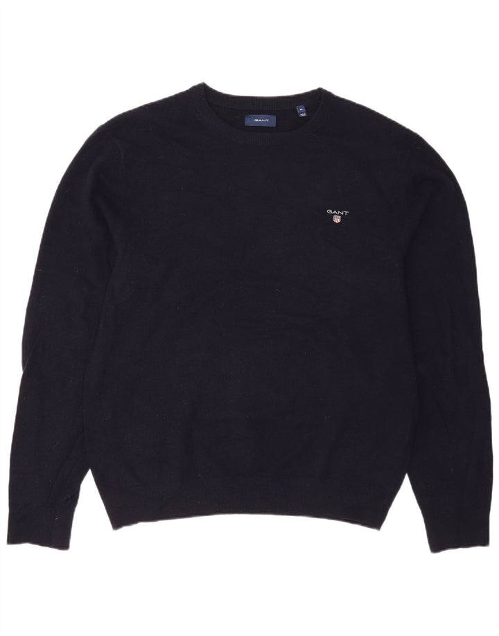 Gant Homme Col Bateau Pull XL Bleu Marine Laine
