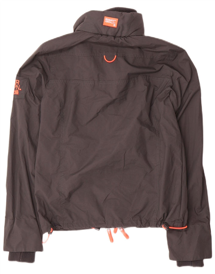 Superdry Veste Bomber Oversize Femme UK 6 XS Nylon Gris