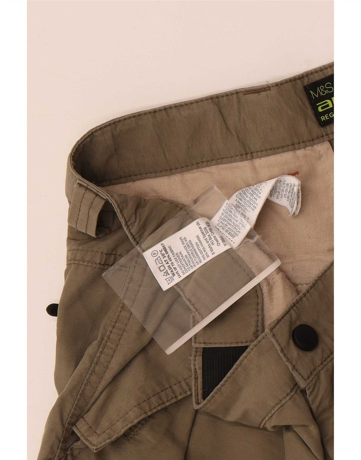 Marks & Spencer Short cargo pour homme W34 en coton kaki Taille L