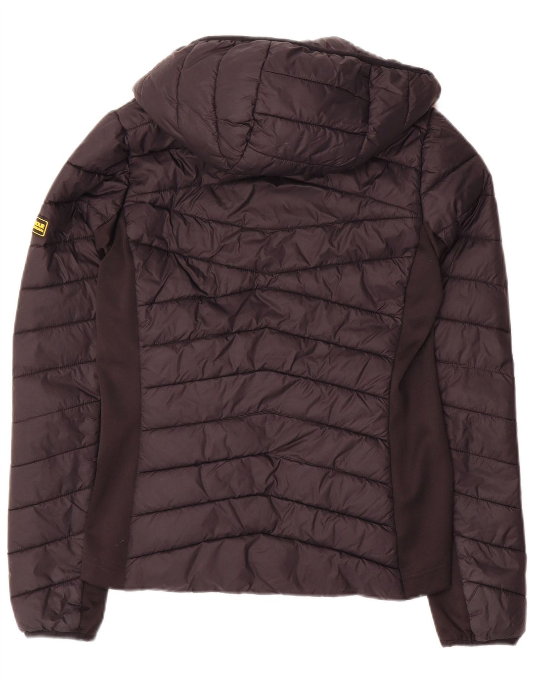 Barbour Veste matelassée à capuche pour femme UK 10 Small Noir Polyamide