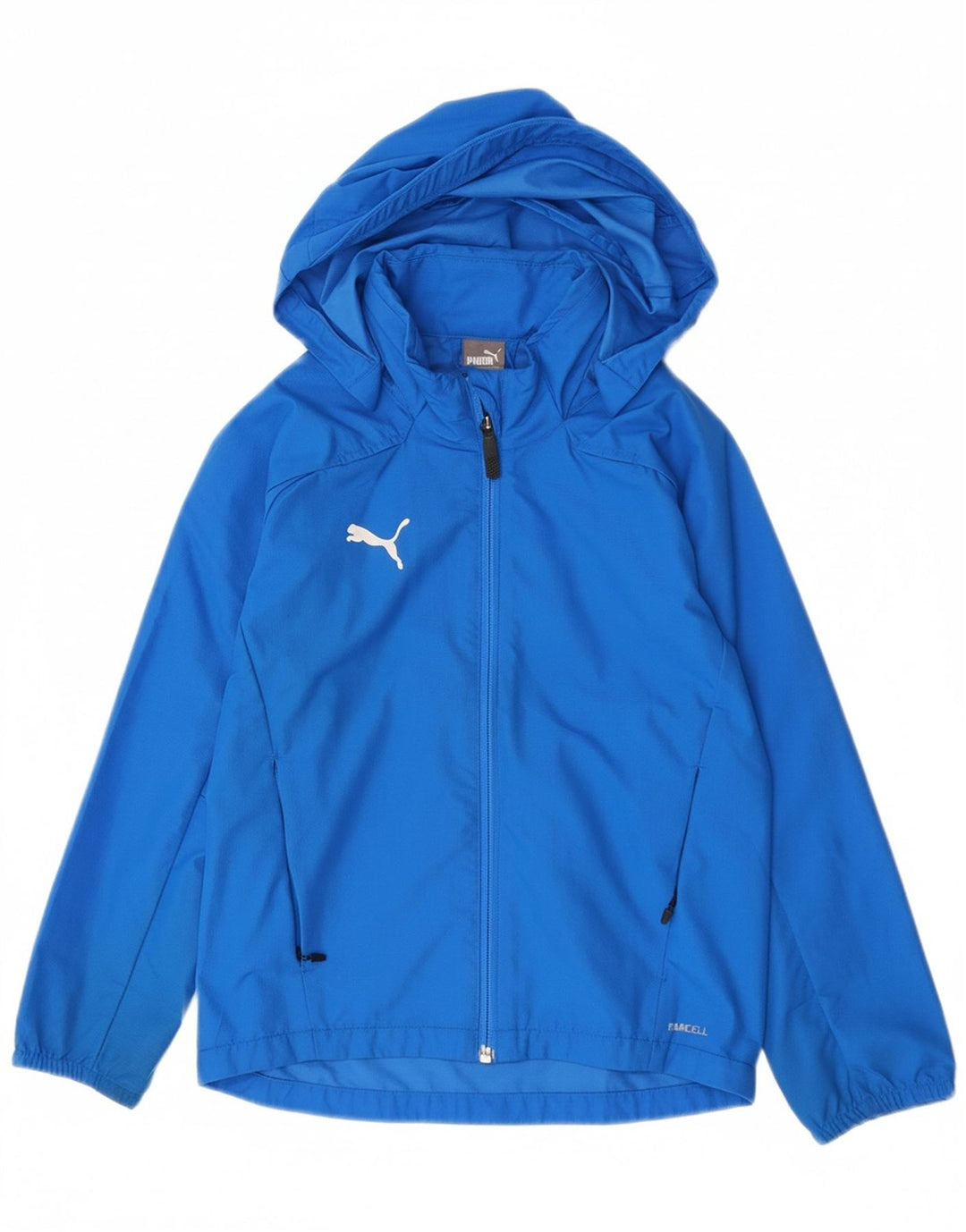 Puma Veste de pluie à capuche garçon 7-8 ans Bleu Polyester