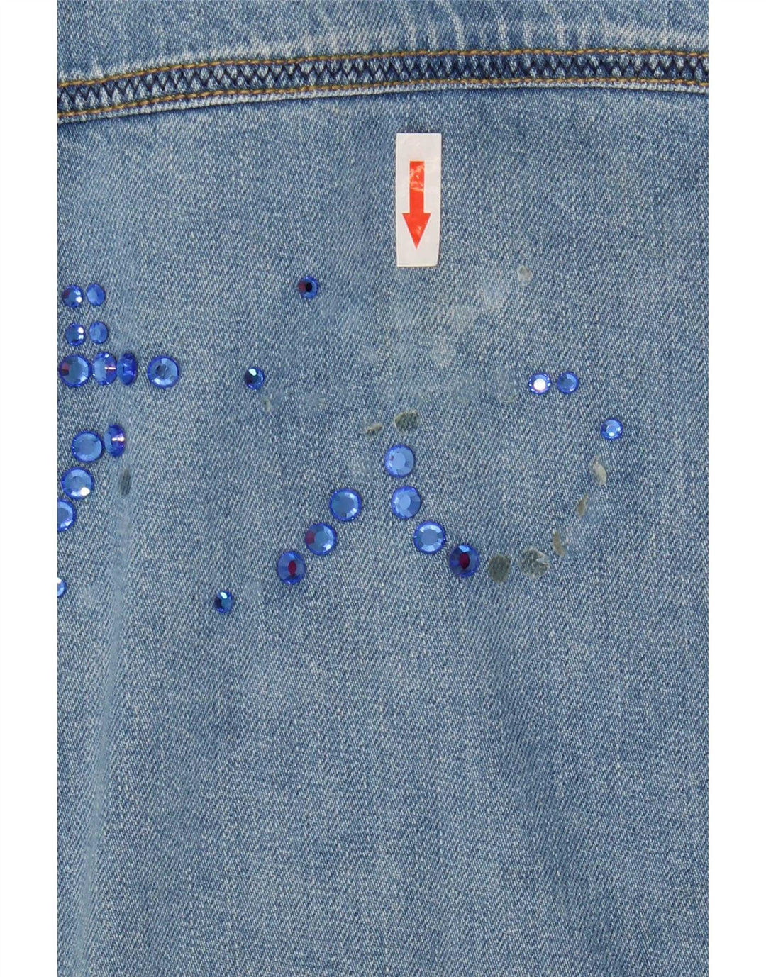 Antonette Veste en Jean Femme UK 18 XL Bleu Coton