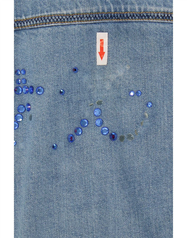 Antonette Veste en Jean Femme UK 18 XL Bleu Coton