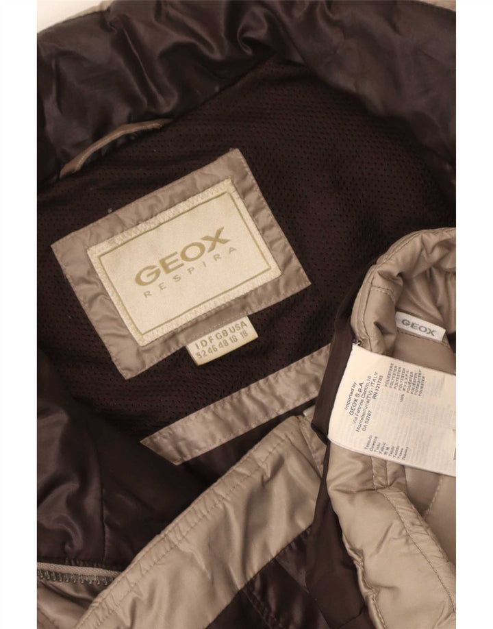 Geox Veste matelassée Respira pour femme UK 18 XL Beige Polyester