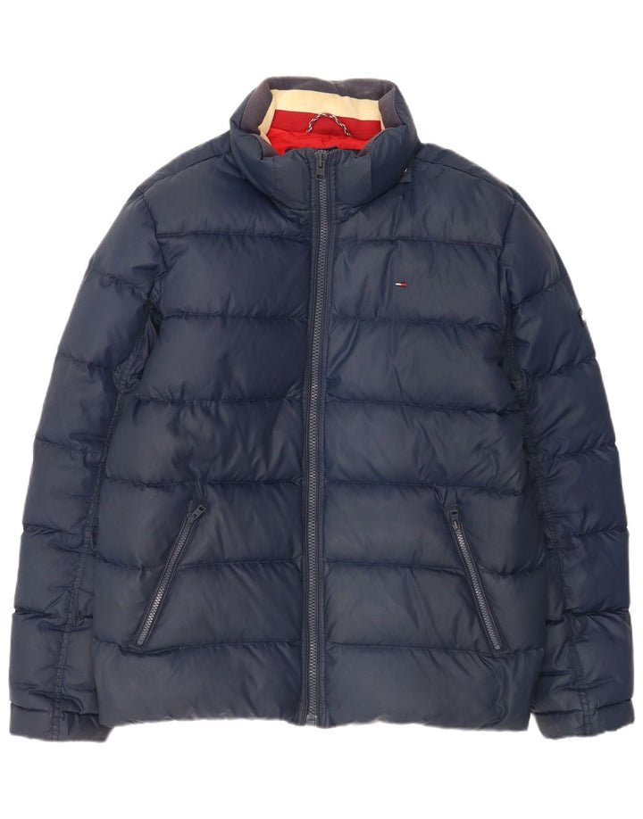 Tommy Hilfiger Veste matelassée pour hommes UK 44 2XL Bleu marine Polyester