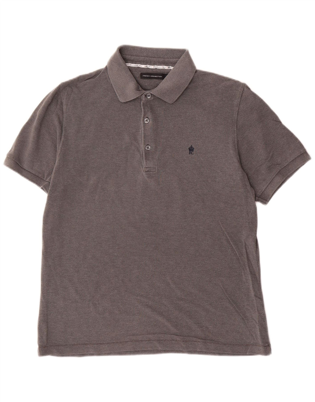 FRENCH CONNECTION Polo Homme Gris Moyen Coton