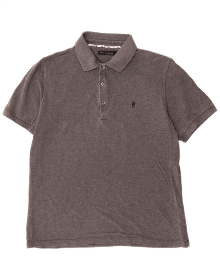 FRENCH CONNECTION Polo Homme Gris Moyen Coton