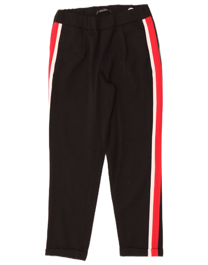Zara Femme Pantalon De Survêtement Petit Noir Colourblock Polyester