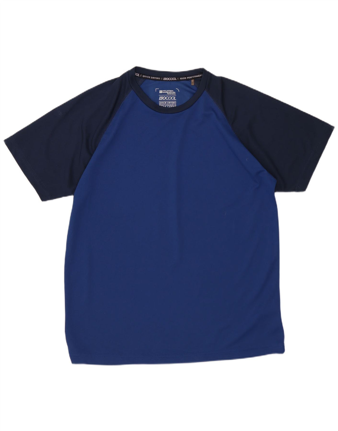 MOUNTAIN WAREHOUSE T-Shirt IsoCool Homme Large Bleu Colorblock