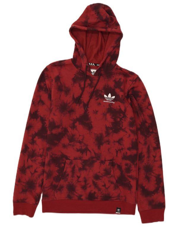 Adidas Homme Climalite Sweat à Capuche XS Rouge Tie Dye Coton