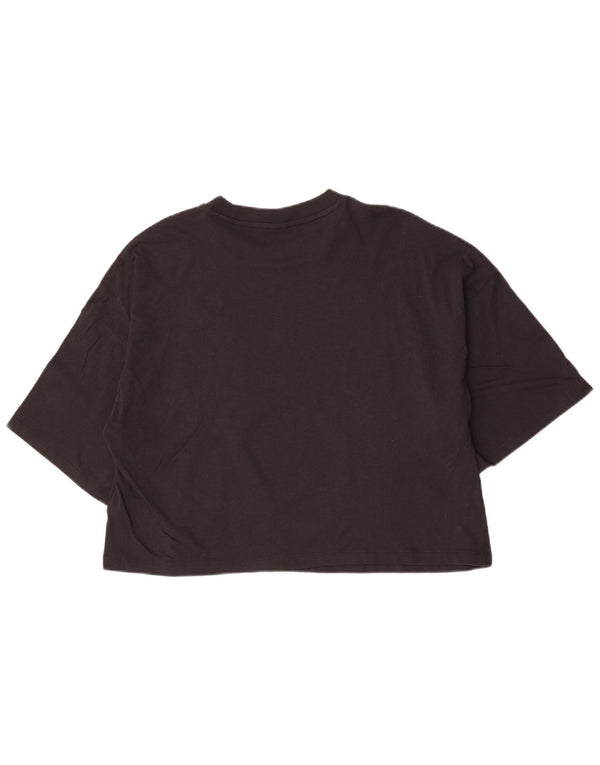 Puma T-shirt court pour femme UK 16 Large Noir Coton