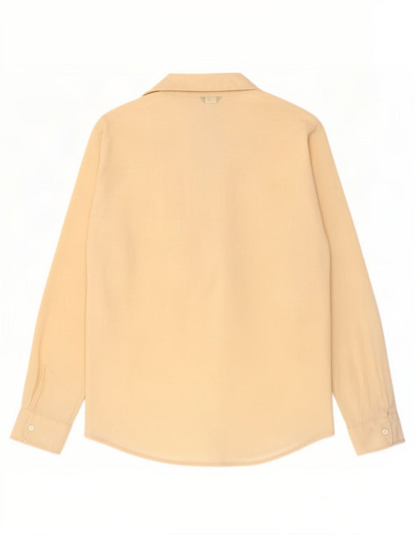 Benetton Chemisier transparent pour femme IT 42 Beige moyen Polyester
