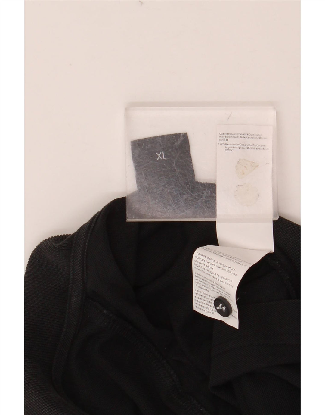 HUGO BOSS Polo Homme XL Noir Coton