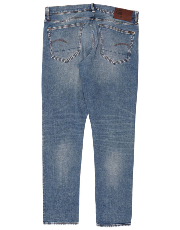 G-Star Jean droit fuselé 3301 homme W35 L34 bleu coton