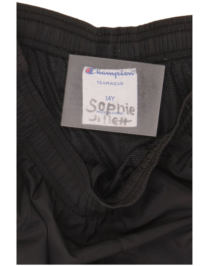 Champion Pantalon de Survêtement Garçon 13-14 ans Noir Polyester