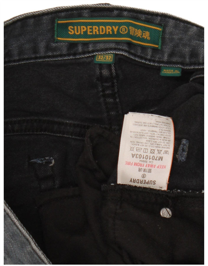 Superdry Jean Slim W32 L32 Gris Coton Homme