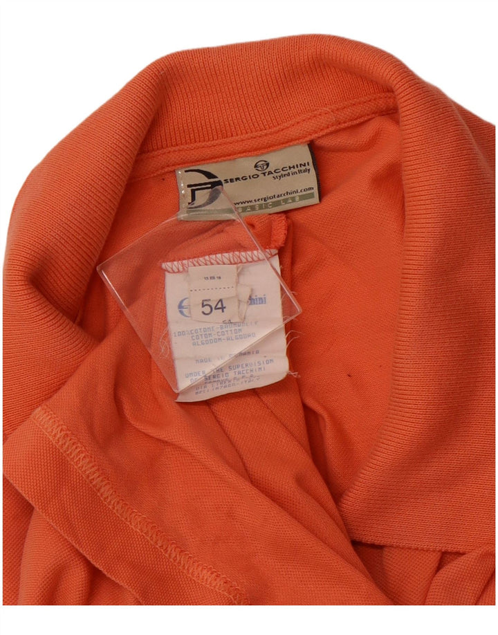 SERGIO TACCHINI Polo Homme IT 54 XL Orange Coton