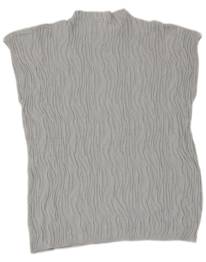 Zara Femme Chemisier Top UK 14 Large Bleu