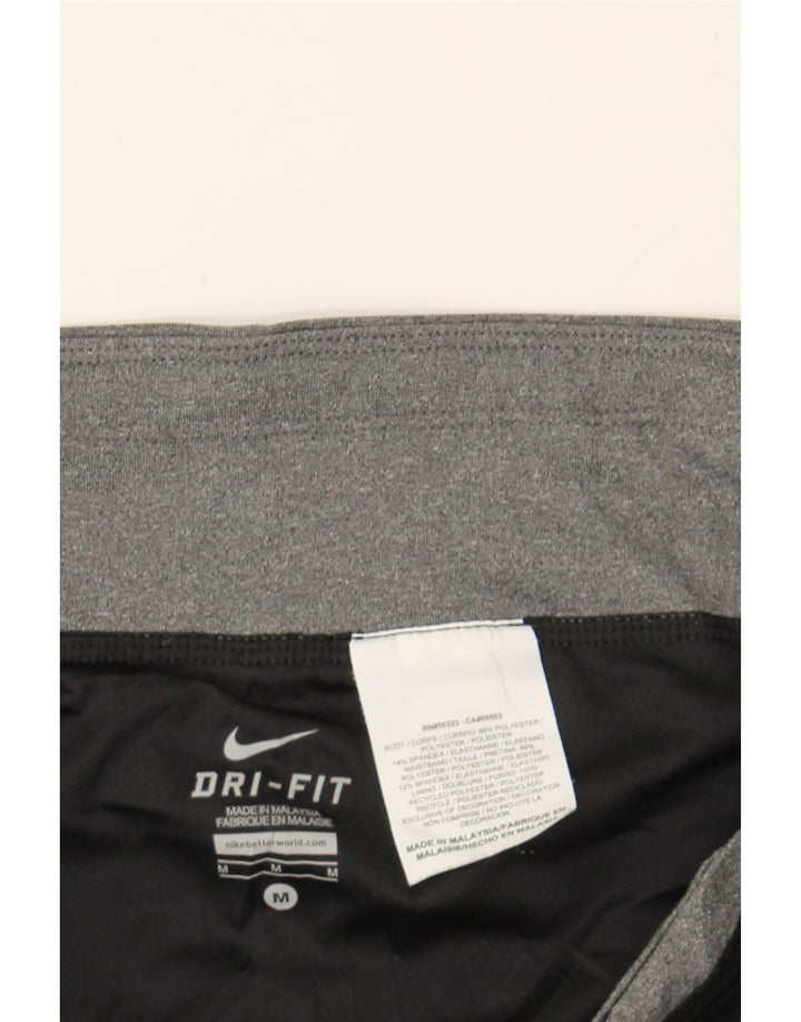 NIKE Short de sport Dri Fit pour femme UK 14 Noir moyen Polyester