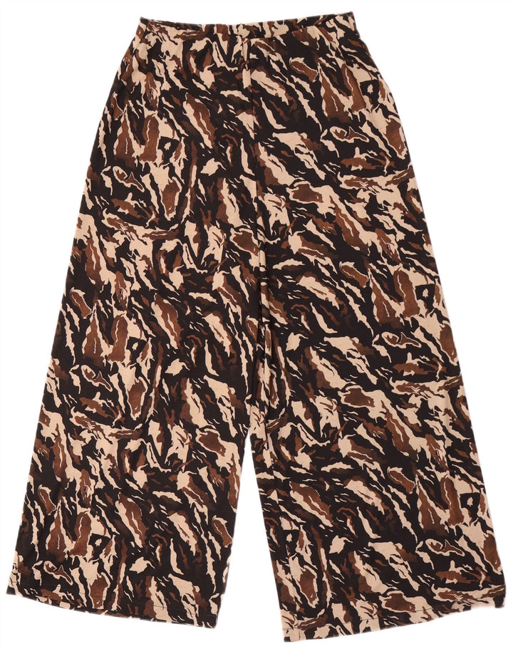 Pantalon De Survêtement Capri Femme Zara UK 8 Petit Camouflage Multicolore