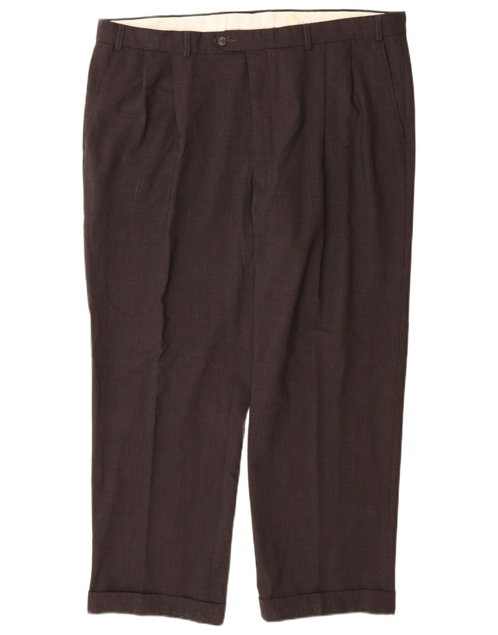 Marks & Spencer Pantalon de costume pour homme W40 L29 Gris Polyester