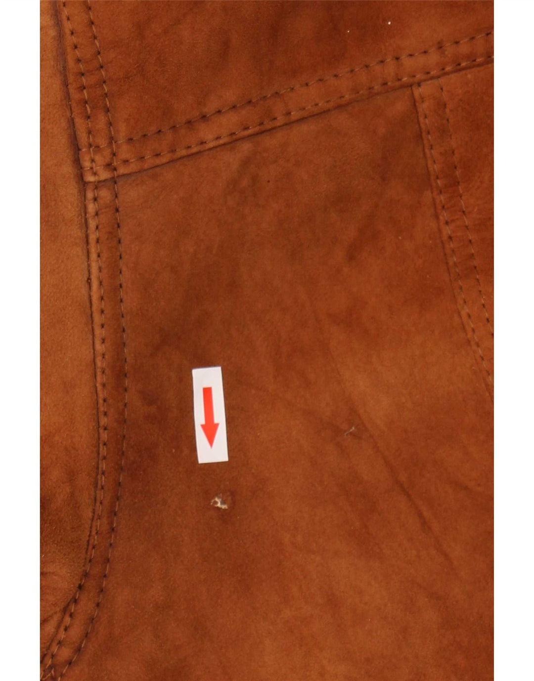 veste en peau de mouton vintage pour hommes IT 46 Petit Marron