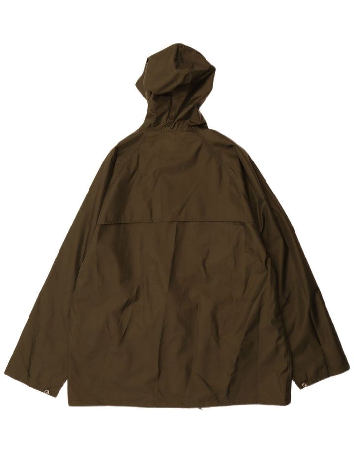 veste de pluie à capuche vintage pour hommes IT 52 XL Nylon kaki