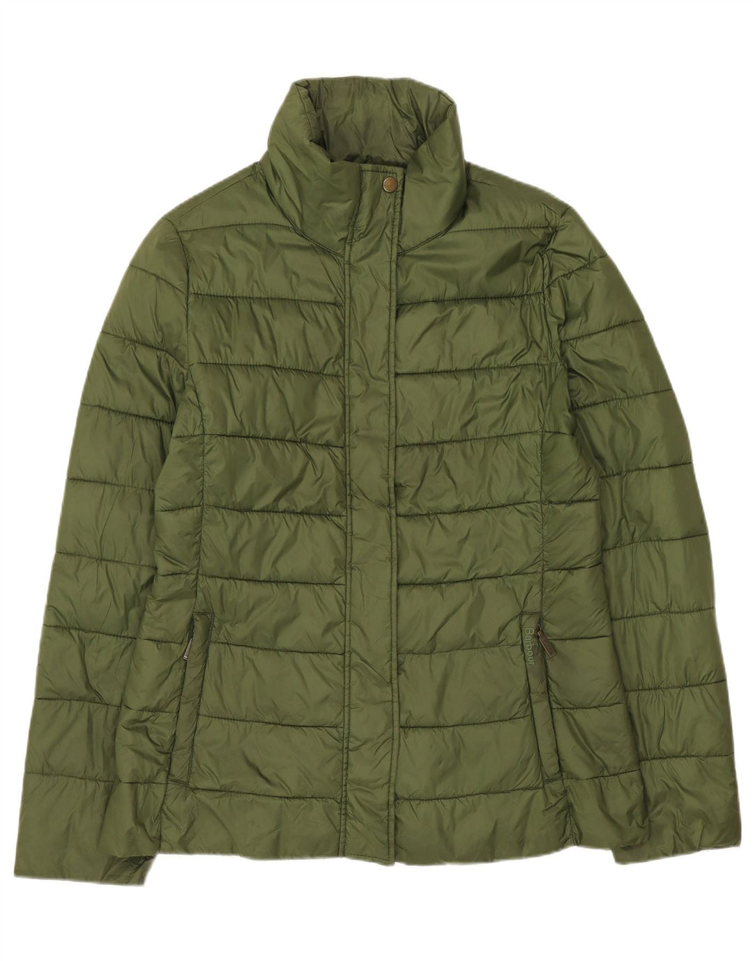 Barbour Veste matelassée surdimensionnée pour femme UK 10 Petit Kaki Polyester