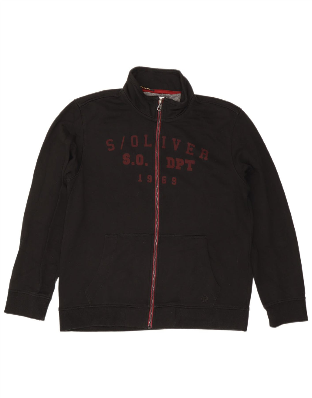 S.OLIVER Veste de Survêtement Graphique Homme XL Noir