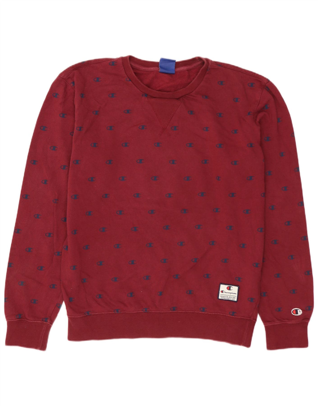 Champion Sweat-shirt graphique pour homme Petit coton bordeaux