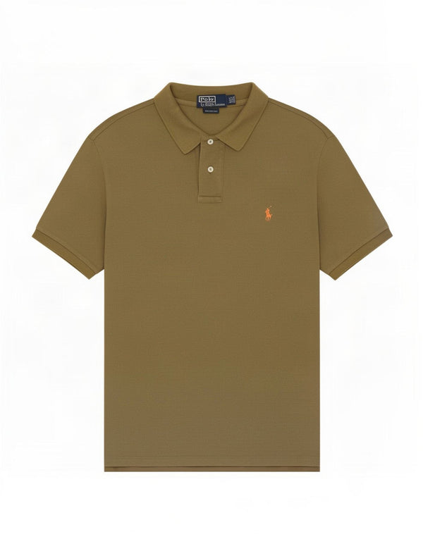 Polo Ralph Lauren Polo ajusté sur mesure pour homme 2XL en coton kaki