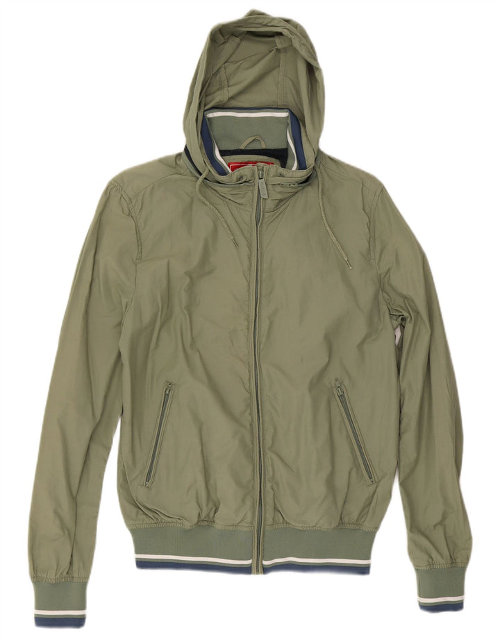 Playlife Veste bomber à capuche pour homme UK 38 Vert moyen
