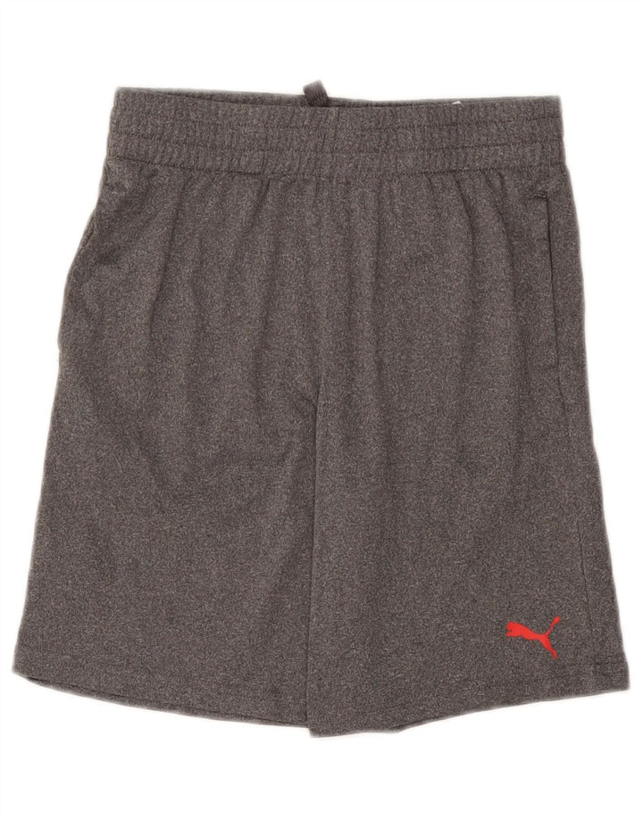 PUMA Short de sport garçon 10-11 ans Gris moyen Polyester