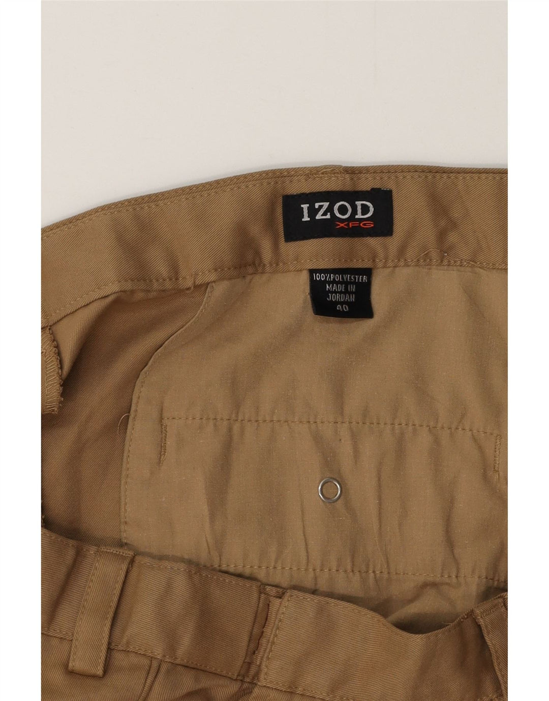 IZOD Short Chino Homme W40 XL Beige Polyester
