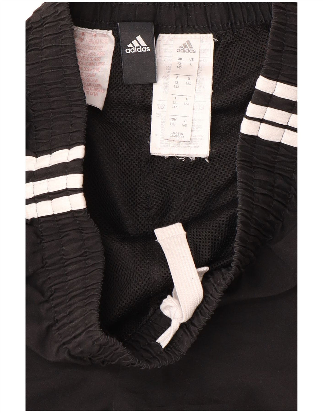 ADIDAS Short de sport garçon 13-14 ans Noir Polyester